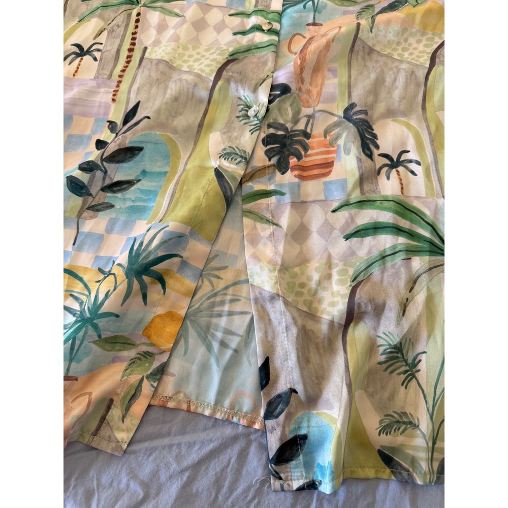 Dress Forum Hale House Silky Stroll in Venice Button Up Maxi Dress Large NWT - Picture 11 of 15